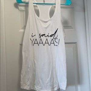 Engagement tank top
